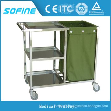 SF-HJ4010 stainless steel hospital cart